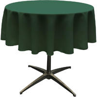 TCpop58R-GreenHuP20 Polyester Poplin Tablecloth  Hunter Green - 58 in. Round