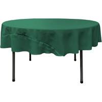 TCpop72R-TealP43 Polyester Poplin Tablecloth  Teal - 72 in. Round