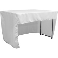 TCpop-OB-fit-48x30x30-WhiteP11 1.6 lbs Open Back Polyester Poplin Fitted Tablecloth  White