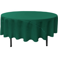 TCpop90R-TealP43 Polyester Poplin Tablecloth  Teal - 90 in. Round