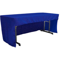 TCpop-OB-fit-96x30x30-RoyalP50 2.26 lbs Open Back Polyester Poplin Fitted Tablecloth  Royal