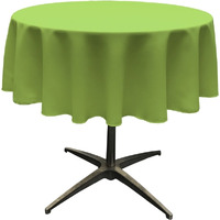 TCpop51R-LimeP84 Polyester Poplin Tablecloth  Lime - 51 in. Round
