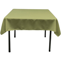 TCpop52x52-SageDrkP39 Polyester Poplin Square Tablecloth  Dark Sage - 52 x 52 in.