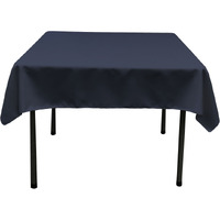 TCpop52x52-NavyP72 Polyester Poplin Square Tablecloth  Navy - 52 x 52 in.