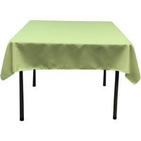 TCpop52x52-SageP19 Polyester Poplin Square Tablecloth  Sage - 52 x 52 in.