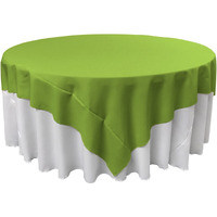 TCpop72x72-LimeP84 Polyester Poplin Square Tablecloth  Lime - 72 x 72 in.