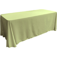TCpop90x156-SageP19 Polyester Poplin Rectangular Tablecloth  Sage - 90 x 156 in.