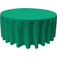 TCpop108R-JadeP53 Polyester Poplin Tablecloth  Jade - 108 in. Round