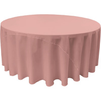TCpop108R-RoseP79 Polyester Poplin Tablecloth  Dusty Rose - 108 in. Round