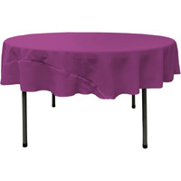 TCpop72R-MagentaP81 Polyester Poplin Tablecloth  Magenta - 72 in. Round