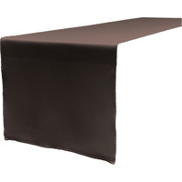 TCpop14x108-BrownP22 Polyester Poplin Table Runner  Brown - 14 x 108 in.