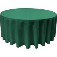 TCpop108R-TealP43 Polyester Poplin Tablecloth  Teal - 108 in. Round