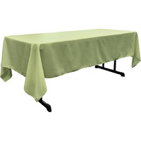 TCpop60x108-SageP19 Polyester Poplin Rectangular Tablecloth  Sage - 60 x 108 in.