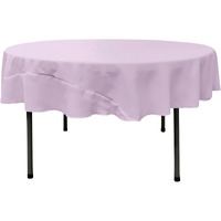 TCpop72R-LilacP45 Polyester Poplin Tablecloth  Lilac - 72 in. Round