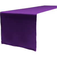 TCpop14x108-PurpleP23 Polyester Poplin Table Runner  Purple - 14 x 108 in.