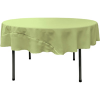TCpop72R-SageP19 Polyester Poplin Tablecloth  Sage - 72 in. Round