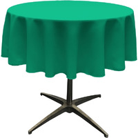 TCpop51R-JadeP53 Polyester Poplin Tablecloth  Jade - 51 in. Round