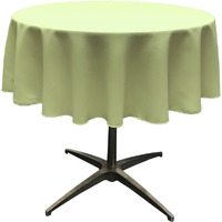 TCpop58R-SageP19 Polyester Poplin Tablecloth  Sage - 58 in. Round