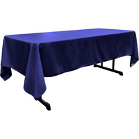 TCpop60x108-RoyalP50 Polyester Poplin Rectangular Tablecloth  Royal - 60 x 108 in.