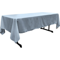 TCpop60x126-BlueLgtP18 Polyester Poplin Rectangular Tablecloth  Light Blue - 60 x 126 in.