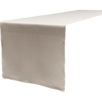 TCpop14x108-GrayLgtP41 Polyester Poplin Table Runner  Light Gray - 14 x 108 in.