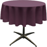 TCpop58R-EggplantP42 Polyester Poplin Tablecloth  Eggplant - 58 in. Round