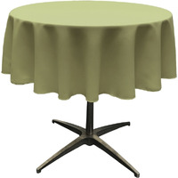 TCpop58R-SageDrkP39 Polyester Poplin Tablecloth  Dark Sage - 58 in. Round