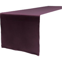 TCpop14x108-EggplantP42 Polyester Poplin Table Runner  Eggplant - 14 x 108 in.