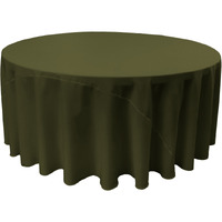 TCpop108R-OliveP21 Polyester Poplin Tablecloth  Olive - 108 in. Round