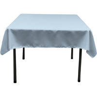 TCpop58x58-BlueLgtP18 Polyester Poplin Square Tablecloth  Light Blue - 58 x 58 in.
