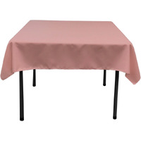 TCpop58x58-RoseP79 Polyester Poplin Square Tablecloth  Dusty Rose - 58 x 58 in.