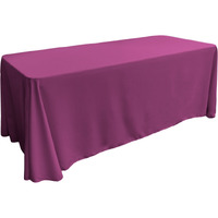 TCpop90x156-MagentaP81 Polyester Poplin Rectangular Tablecloth  Magenta - 90 x 156 in.