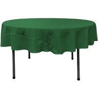 TCpop72R-GreenEmP32 Polyester Poplin Tablecloth  Emerald Green - 72 in. Round