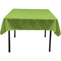 TCpop52x52-LimeP84 Polyester Poplin Square Tablecloth  Lime - 52 x 52 in.