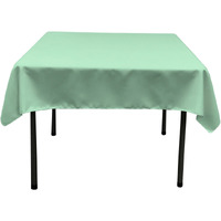 TCpop52x52-MintP44 Polyester Poplin Square Tablecloth  Mint - 52 x 52 in.