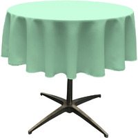 TCpop58R-MintP44 Polyester Poplin Tablecloth  Mint - 58 in. Round