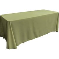 TCpop90x156-SageDrkP39 Polyester Poplin Rectangular Tablecloth  Dark Sage - 90 x 156 in.