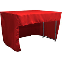 TCpop-OB-fit-48x30x30-RedP98 1.6 lbs Open Back Polyester Poplin Fitted Tablecloth  Red