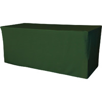 TCpop-fit-72x30x30-GreenHuP20 2.23 lbs Polyester Poplin Fitted Tablecloth  Hunter Green