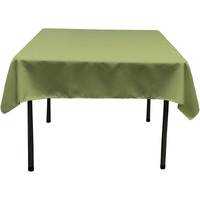 TCpop58x58-SageDrkP39 Polyester Poplin Square Tablecloth  Dark Sage - 58 x 58 in.