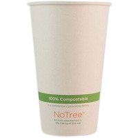 World Centric CUSU16 16 oz Notree Paper Hot Cups  Natural
