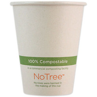 World Centric CUSU8 8 oz Notree Paper Hot Cups, Natural