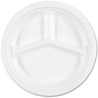735001 10.25 x 0.87 in. Waterproof Paper Plates