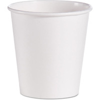 10 oz Single-Sided Poly Paper Hot Cups, White