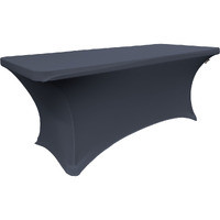 TCSpandex96x30x30-NavyX72 Rectangular Spandex Tablecloth - Navy - 96 x 30 x 30 in.