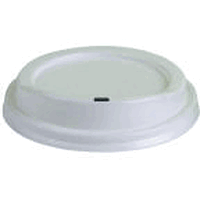Plastic Hot Cup Lid - White - 8 Oz.