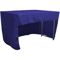 TCpop-OB-fit-48x30x30-RoyalP50 1.6 lbs Open Back Polyester Poplin Fitted Tablecloth - Royal