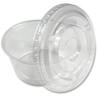 3.25 oz Polypropylene Souffle Portion Cups, Translucent - 2500 Count