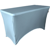 TCSpandex48x24x30-BlueLightX18 Rectangular Spandex Tablecloth - Blue Light - 48 x 24 x 30 in.