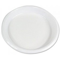 BWK 10 in. Hi Impact Plastic Dinnerware Plate, White